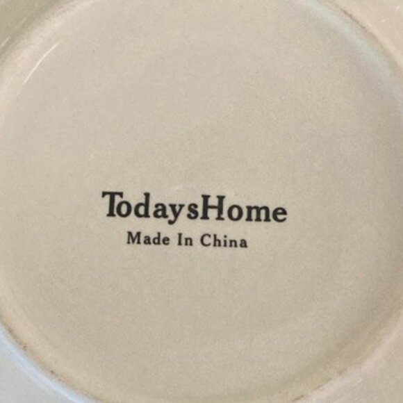 Todays Home Navy Blue Rimmed Small Plates 7" Used - Picture 4 of 4